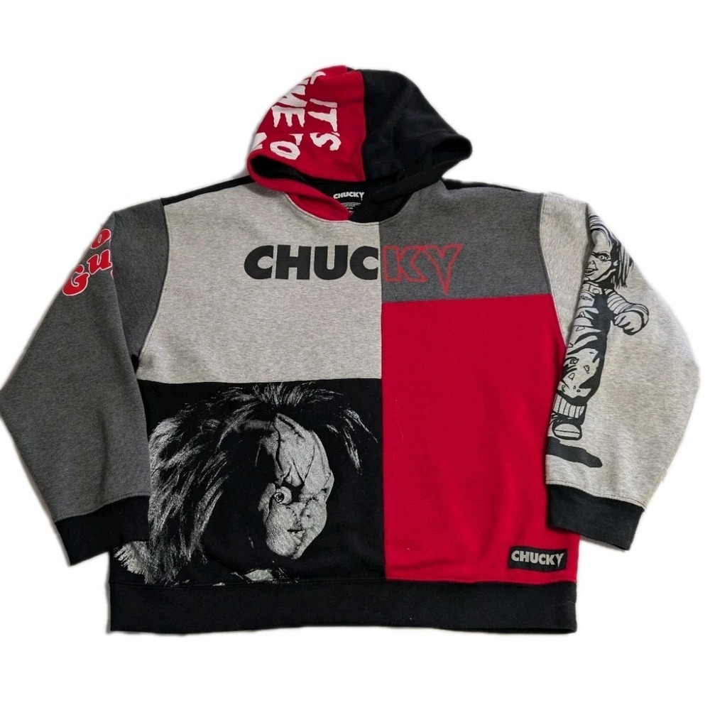 Chucky Childs Play‎ Mens Large Hoodie Seed of Chucky Horror Graphic Pullover